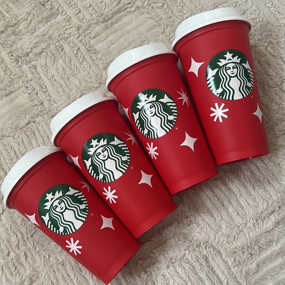 Starbucks limited edition holiday cup set of 4, new condition never used - Picture 2 of 16